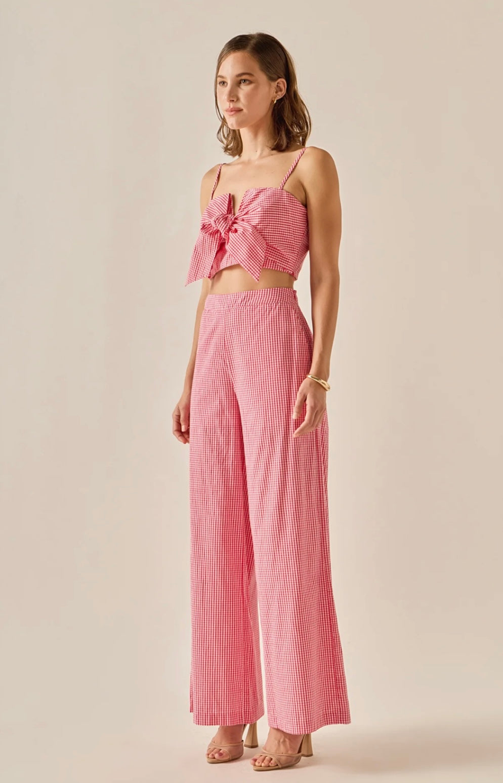 Pantalón palazzo mujer tiro alto Moda femenina elegante