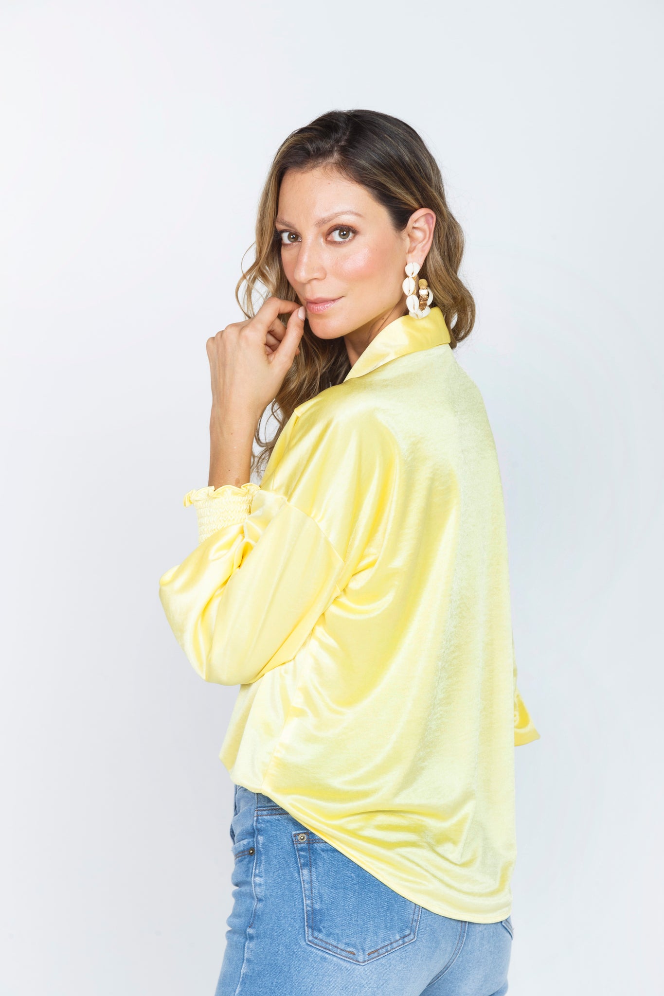 YELLOW LONG SLEEVE SHIRT