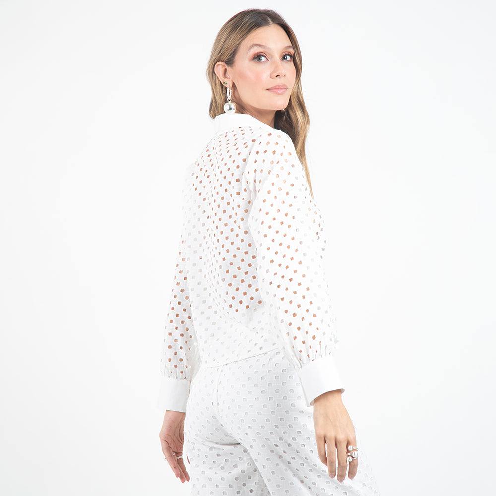 CAMISA EN ALGODÓN PARA MUJER BLANCA