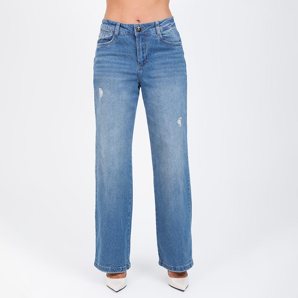 JEAN WIDE LEG AZUL EN TONO MEDIO