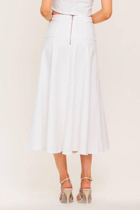 SKIRT TOMATO PACK WHITE RAW