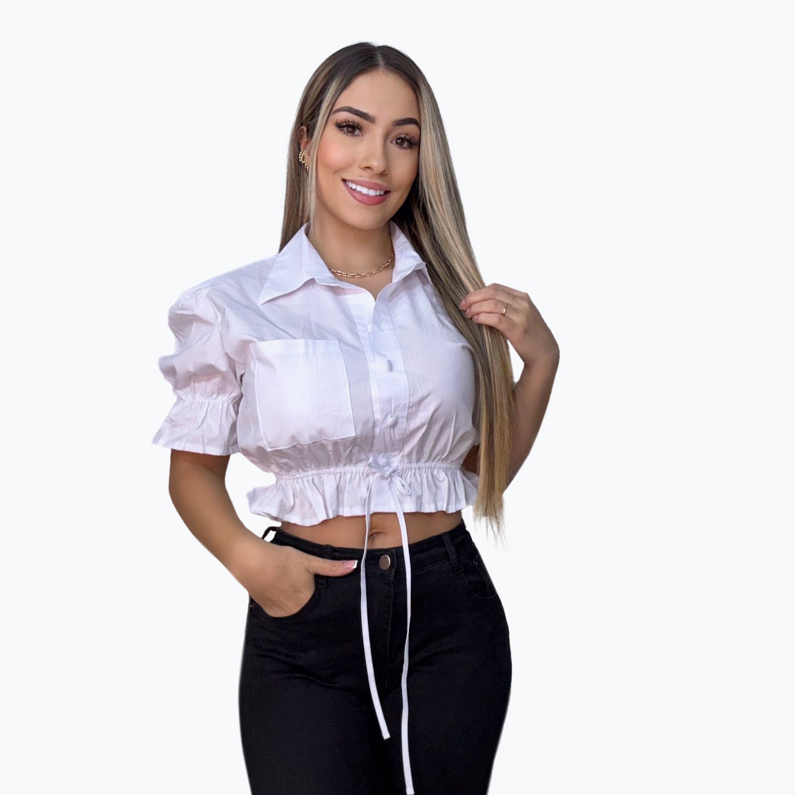 BLUSA BOLERO BLANCA