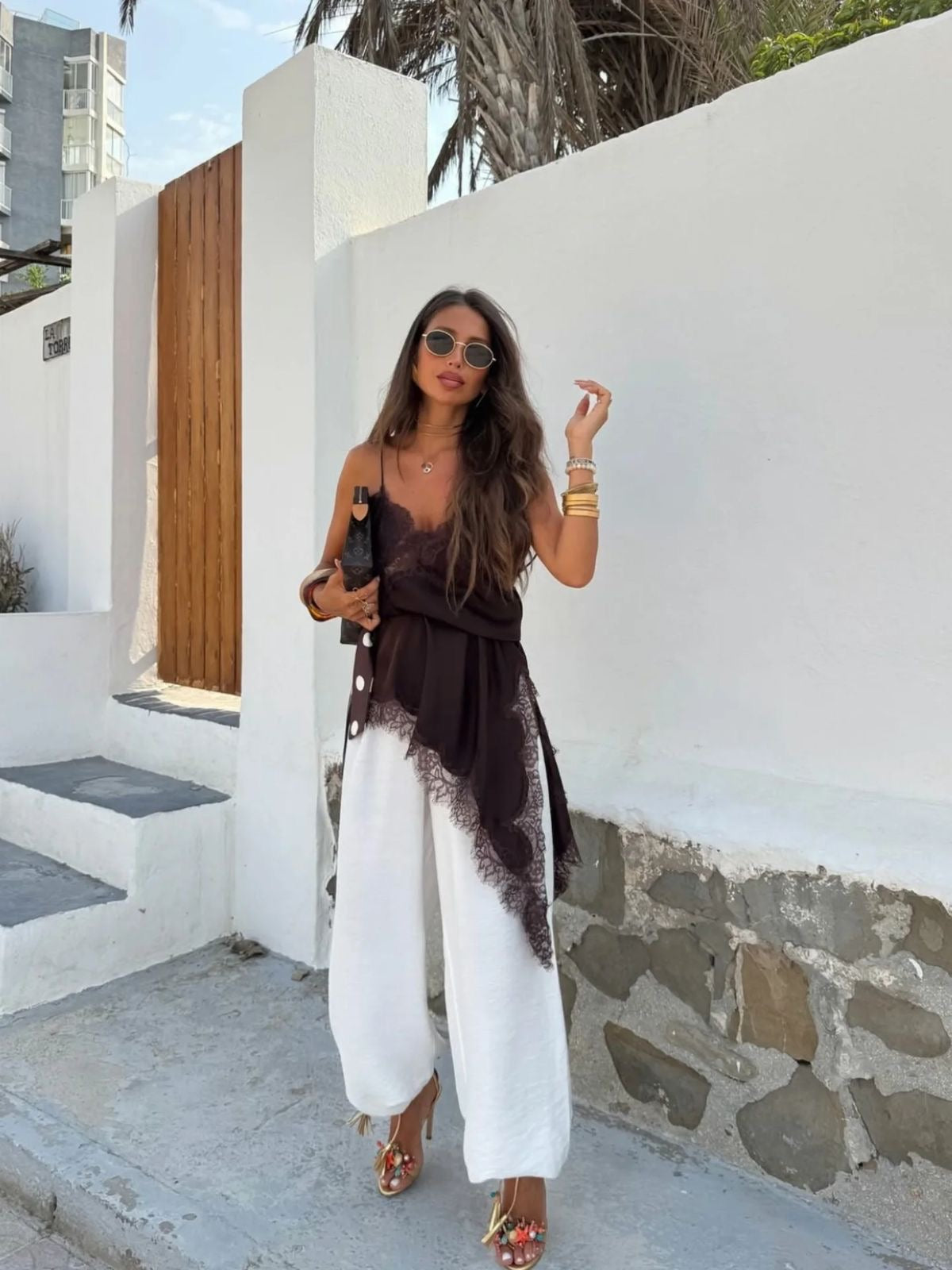 Camisola Lencera Asimétrica | Vestido Tipo Lencería para Looks Urbanos y Elegantes