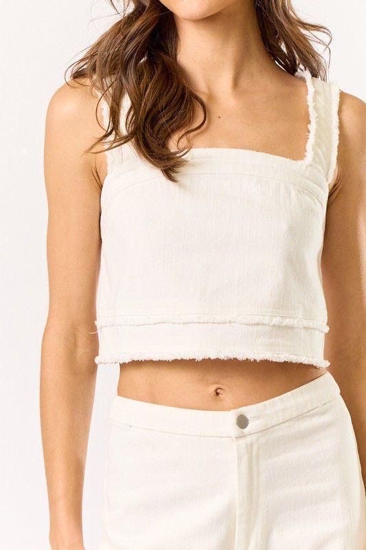 Set Top y Pantalón Off White Lalavon